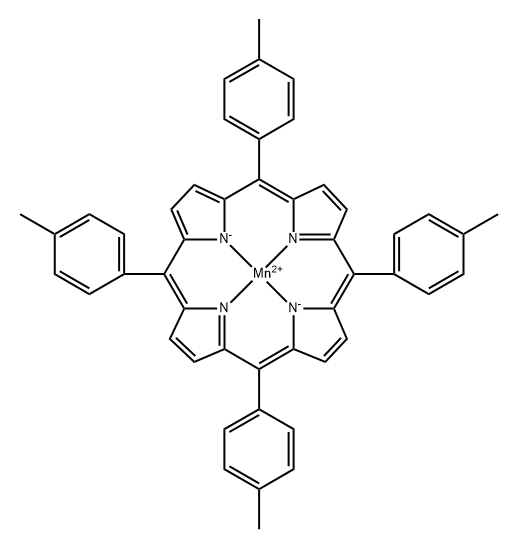 meso-Tetratolylporphyrin-Mn(II) 구조식 이미지