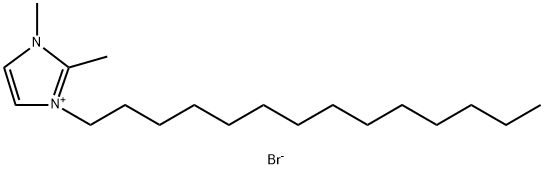 1-tetradecyl-2,3-dimethylimidazolium bromide Structure