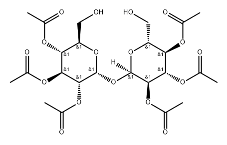 α-D-Glucopyranoside, 2,3,4-tri-O-acetyl-α-D-glucopyranosyl, 2,3,4-triacetate Structure