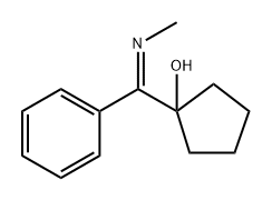 Cyclopentanol, 1-[(methylimino)phenylmethyl]- Structure