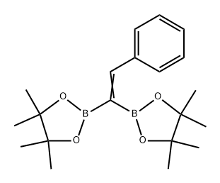 1,3,2-Dioxaborolane, 2,2'-(phenylethenylidene)bis[4,4,5,5-tetramethyl- (9CI) 구조식 이미지