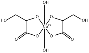 Calcium, diaquabis(2,3-dihydroxypropanoato-O1,O2)- (9CI) Structure
