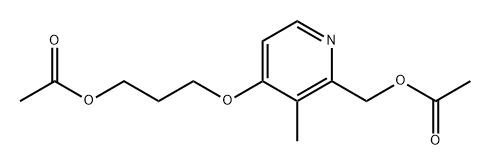 3-((2-(Acetoxymethyl)-3-methylpyridin-4-yl)oxy)propyl Acetate Structure