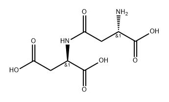 D-Aspartic acid, L-β-aspartyl- Structure