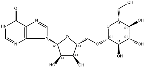 Inosine,5-O-β-D-glucopyranosyl-(9CI) Structure