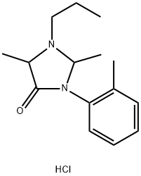 rac-trans-2,5-Dimethyl-3-(2-methylphenyl)-1-propylimidazolini-4-one Hydrochloride 구조식 이미지