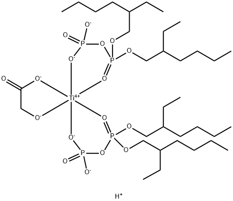 Acetic acid, hydroxy-, titanium complex 구조식 이미지