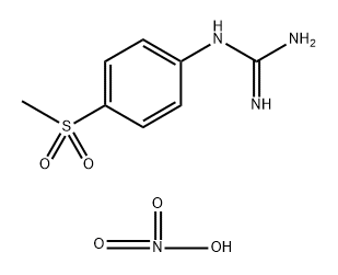 Guanidine, N-[4-(methylsulfonyl)phenyl]-, nitrate (1:1) Structure