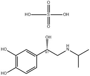 Benzyl alcohol, 3,4-dihydroxy-a-[(isopropylamino)methyl]-, sulfate (2:1) (salt), (+)- (8CI) Structure