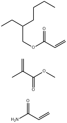 2-Propenoic acid, 2-methyl-, methyl ester, polymer with 2-ethylhexyl 2-propenoate and 2-propenamide Structure