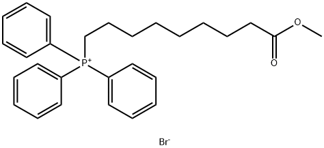 Phosphonium, (9-methoxy-9-oxononyl)triphenyl-, bromide (1:1) Structure