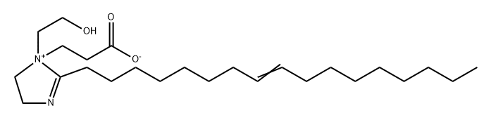1-(2-carboxylatoethyl)-2-(heptadec-8-enyl)-4,5-dihydro-1-(2-hydroxyethyl)-1H-imidazolium 구조식 이미지