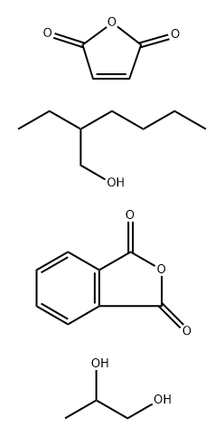 1,3-이소벤조푸란디온,2-에틸-1-헥산올,2,5-푸란디온및1,2-프로판디올중합체 구조식 이미지