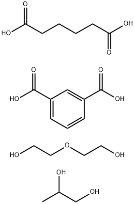 1,3-Benzenedicarboxylic acid, polymer with hexanedioic acid, 2,2-oxybisethanol and 1,2-propanediol Structure