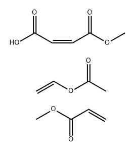 2-Butenedioic acid (2Z)-, monomethyl ester, polymer with ethenyl aceta te and methyl 2-propenoate, sodium salt 구조식 이미지