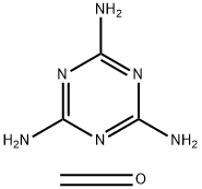 이소부틸화된 포름알데히드로 결합된 폴리머 1,3,5-트리아진-2,4,6-트리아민 구조식 이미지