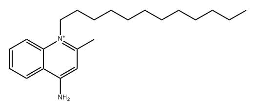 Quinolinium, 4-amino-1-dodecyl-2-methyl- Structure