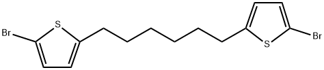 1,6-Bis(5-bromothiophen-2-yl)hexane Structure