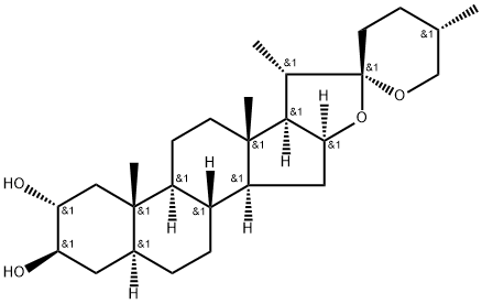 Spirostan-2,3-diol, (2α,3β,5α,25S)- Structure