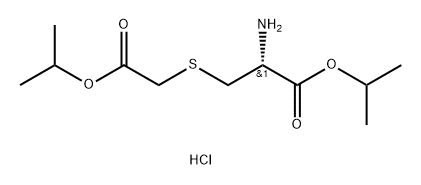 L-Cysteine, S-[2-(1-methylethoxy)-2-oxoethyl]-, 1-methylethyl ester, hydrochloride (9CI) Structure