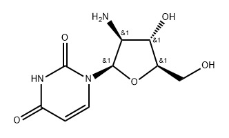 2'-Amino-2'-deoxy--D-arabinouridine 구조식 이미지