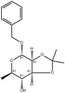 α-L-Mannopyranoside, phenylmethyl 6-deoxy-2,3-O-(1-methylethylidene)- Structure