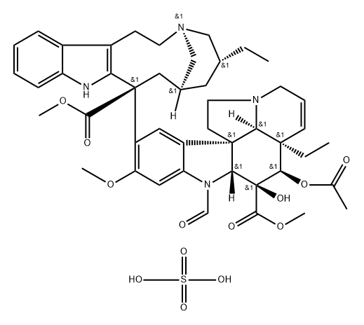 Vincaleukoblastine, 4'-deoxy-22-oxo-, sulfate (salt) (9CI) 구조식 이미지