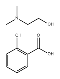 Benzoic acid,2-hydroxy-,compd. with 2-(dimethylamino)ethanol 구조식 이미지