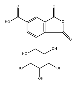 Benzene-1,2,4-tricarboxylic acid 1,2-anhydride, oligomeric reaction products with ethane-1,2-diol and glycerol Structure