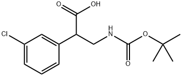 Benzeneacetic acid, 3-chloro-α-[[[(1,1-dimethylethoxy)carbonyl]amino]methyl]- Structure