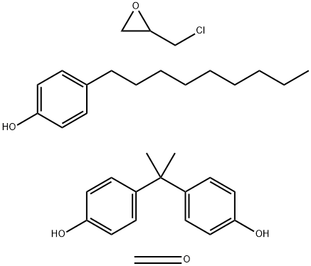 포름알데하이드-에피클로로히드린-비스페놀 A-노닐페놀 중합체 구조식 이미지