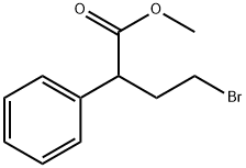 Benzeneacetic acid, α-(2-bromoethyl)-, methyl ester Structure