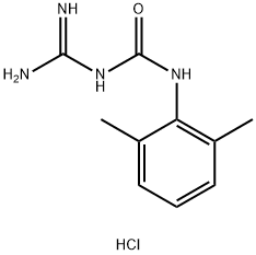 Urea, N-(aminoiminomethyl)-N'-(2,6-dimethylphenyl)-, hydrochloride (1:1) 구조식 이미지