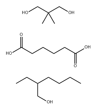Hexanedioic acid, polymer with 2,2-dimethyl-1,3-propanediol, 2-ethylhexyl ester 구조식 이미지