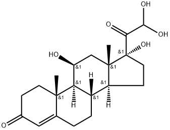 17-Dehydro-21-hydroxy Hydrocortisone Structure