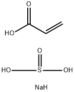 2-Propenoic acid, telomer with sodium hydrogen sulfite, sodium salt 구조식 이미지