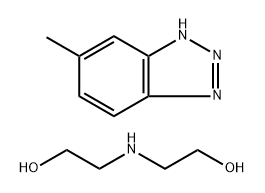 2,2'-iminobisethanol, compound with 5-methyl-1H-benzotriazole (1:1) Structure