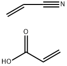 2-propenoic acid, polymer with 2-propenenitrile,calcium salt 구조식 이미지