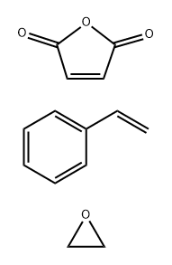 2,5-Furandione,polymer with ethenylbenzene and oxirane 구조식 이미지