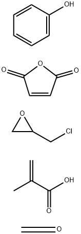 2-Methyl-2-propenoic acid,polymer with(chloromethyl)oxirane,2,5-furandione,phenol and formaldehyde Structure