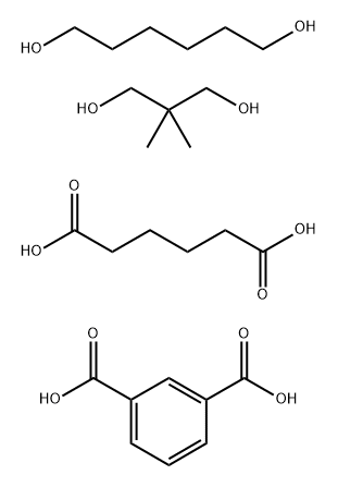 1,3-Benzenedicarboxylic acid, polymer with 2,2-dimethyl-1,3-propanediol, hexanedioic acid and 1,6-hexanediol 구조식 이미지
