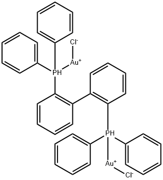 Gold, [μ-[1,1'-[1,1'-biphenyl]-2,2'-diylbis[1,1-diphenylphosphine-κP]]]dichlorodi- 구조식 이미지