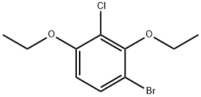 1-Bromo-3-chloro-2,4-diethoxybenzene 구조식 이미지