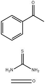 Thiourea, polymer with formaldehyde and 1-phenylethanone Structure