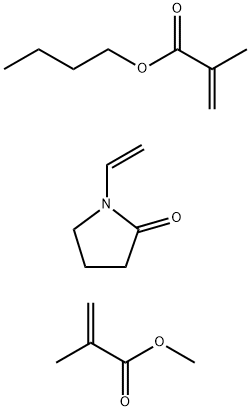 Butyl methacrylate, methyl methacrylate, 1-vinyl-2-pyrrolidone polymer Structure