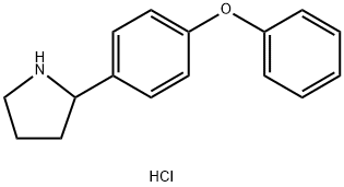 Pyrrolidine, 2-(4-phenoxyphenyl)-, hydrochloride (1:1) Structure