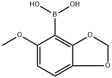 (5-methoxybenzo[d][1,3]dioxol-4-yl)boronic acid Structure