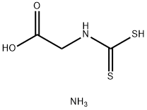 Glycine, N-(dithiocarboxy)-, ammonium salt (1:2) 구조식 이미지