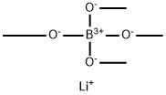 리튬테트라메탄올아토보레이트 구조식 이미지