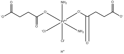 (diamine)bis(3-carboxypropanoato)(dichlorido)platinum(IV) Structure